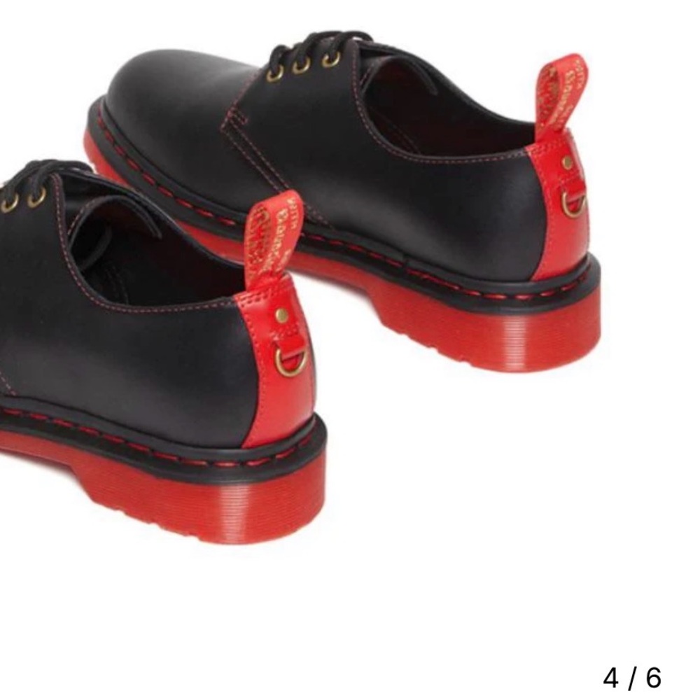 Dr. Martens Lunar New Year Black and Red 1461 Oxfords (Year of the Rabbit) - Picture 4 of 14